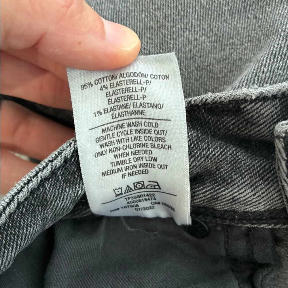Hudson Jeans Collin Women's Dark Gray Skinny Jeans Size 25 Distressed